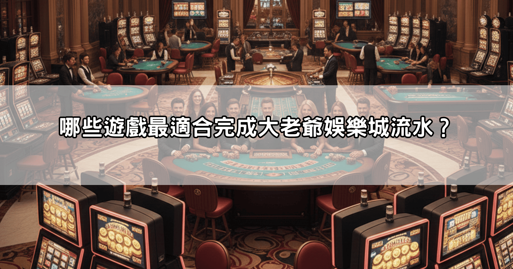 哪些遊戲最適合完成大老爺娛樂城流水？